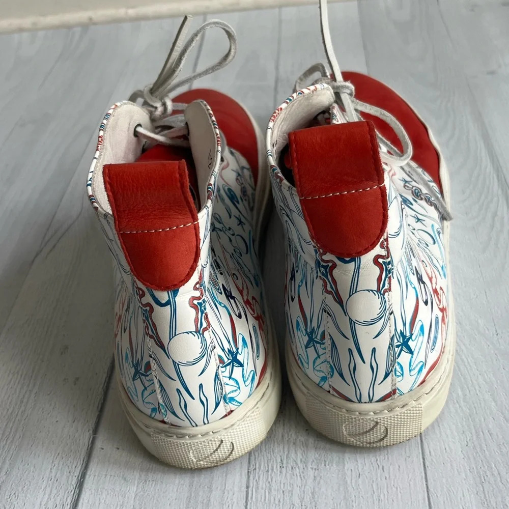 RARE Del Toro x Pepsi Live For Now Red and White Chukka Sneaker Size 11 - Picture 5 of 9